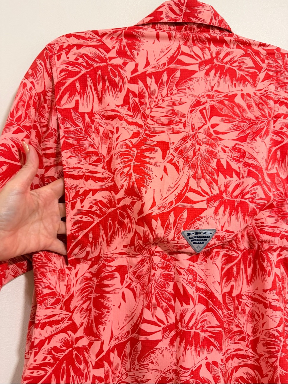 Columbia PFG Shirt Mens S Super Tamiami Button Up Omni Shade Tropical Outdoor - Picture 7 of 15